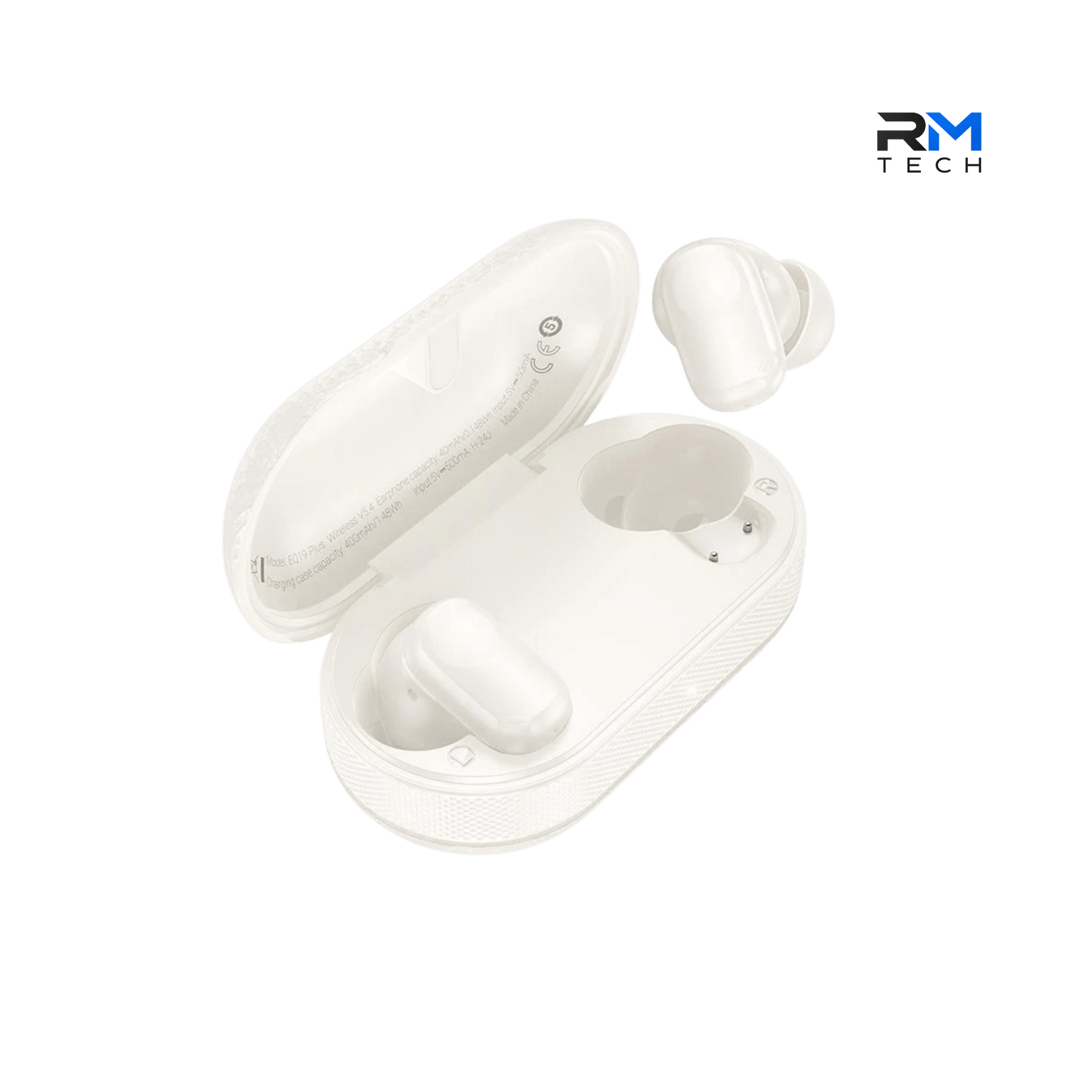 HOCO EQ19 Duke V ANC True Wireless Bluetooth Earbuds – White