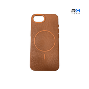 Brown Leather MagSafe Case for iPhone 16e – Premium Magnetic Protective Cover