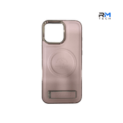 Santa Barbara Magnetic Leather Case with Stand for iPhone 16 Pro Max – Premium Shockproof Protective Cover
