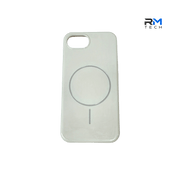White MagSafe Silicone Case for iPhone 16e – Magnetic Shockproof Protective Cover
