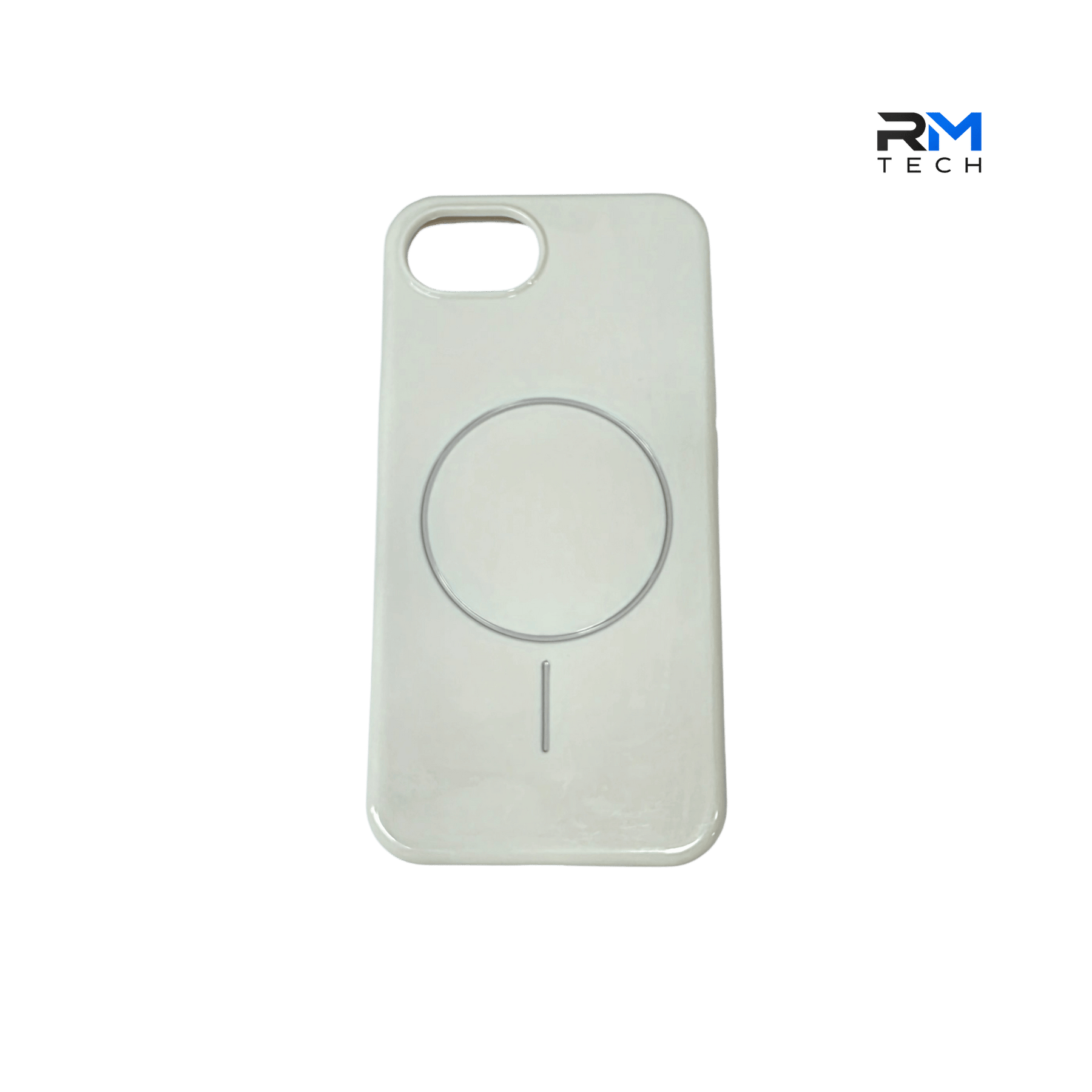 White MagSafe Silicone Case for iPhone 16e – Magnetic Shockproof Protective Cover