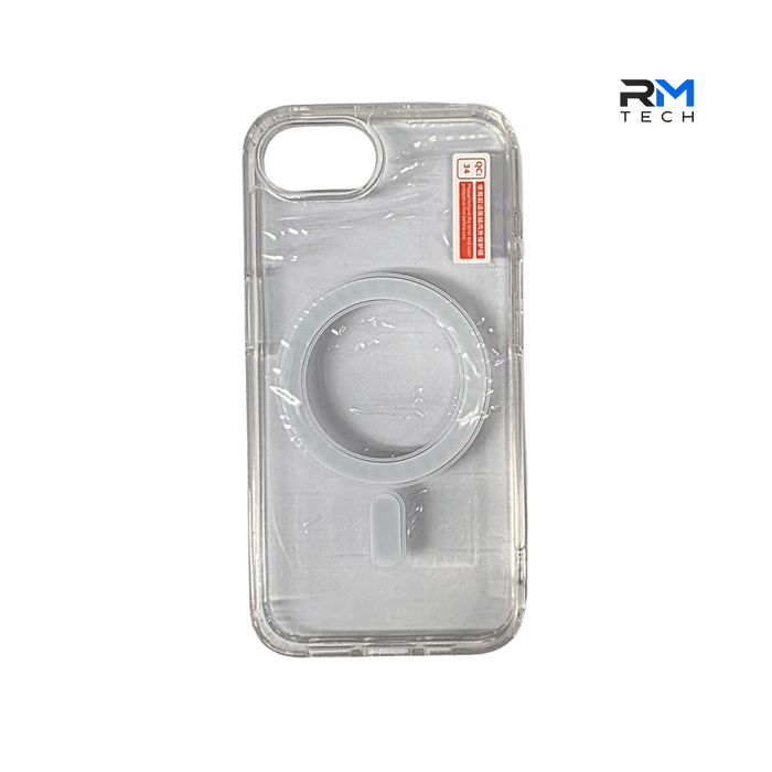 Crystal Clear MagSafe Case for iPhone 16e – Transparent Magnetic Shockproof Cover