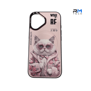Cute Cat Designer Case for iPhone 16 – Premium Shockproof Protective Cover