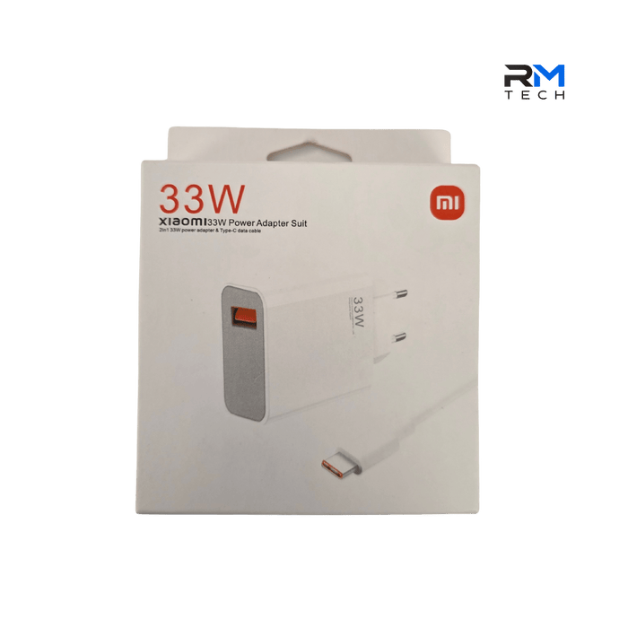 Xiaomi 33W USB-A Fast Charger with USB-C Cable – Original Power Adapter