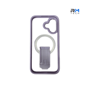 MagSafe Kickstand Case for iPhone 16 – Magnetic Shockproof Stand Cover (Purple)