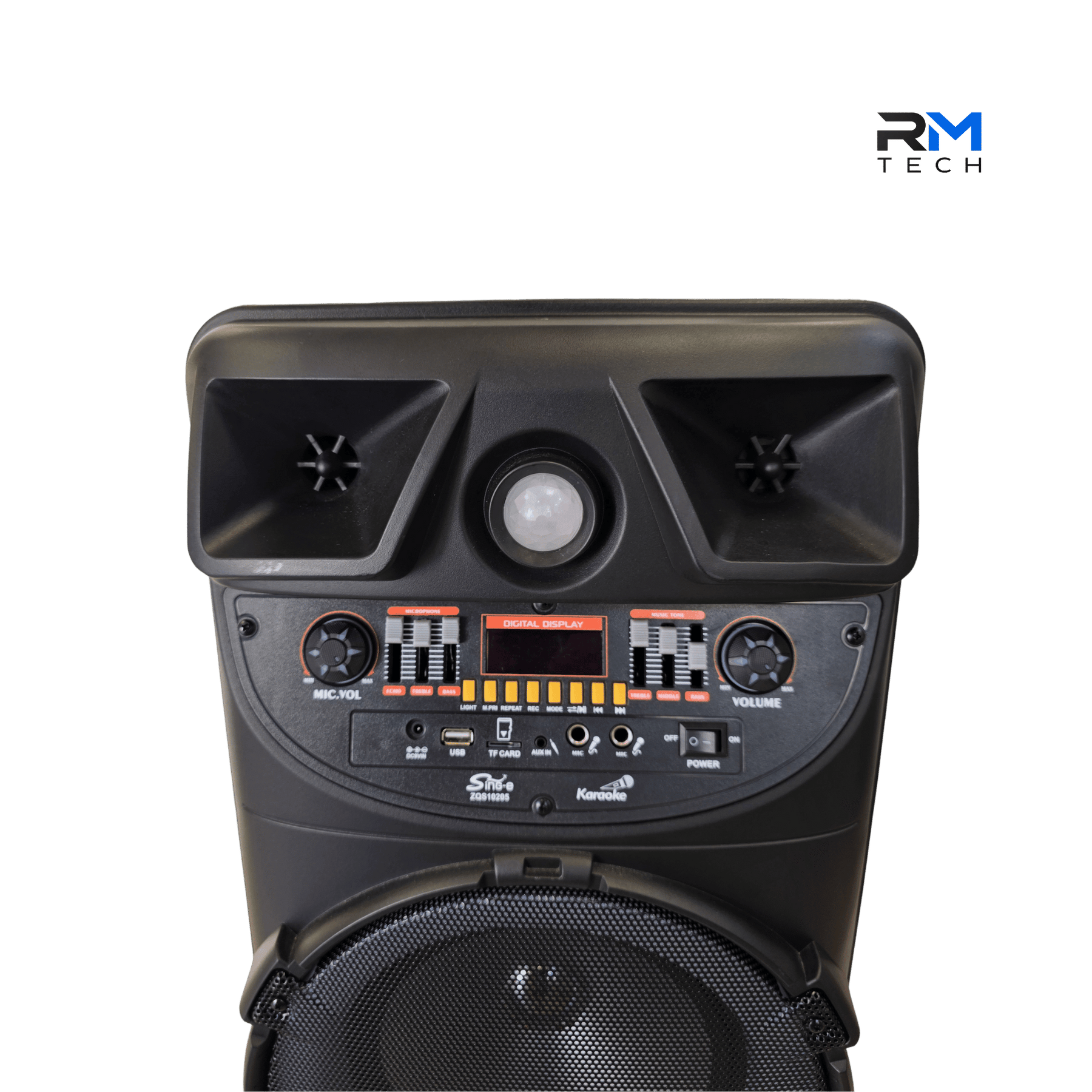 Sing-e ZQS10205 Bluetooth Party Speaker with Dual Woofers, Karaoke & Wireless Audio