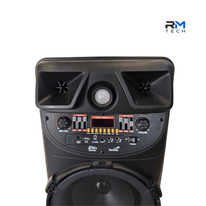 Sing-e ZQS10205 Bluetooth Party Speaker with Dual Woofers, Karaoke & Wireless Audio