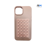 Silicone Suction Grip Case for iPhone 13 & iPhone 14 – Soft Touch Protective Cover