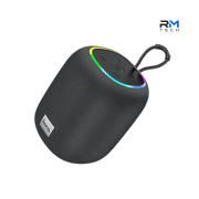 HOCO HC14 Link Music Portable Bluetooth Speaker with RGB LED Lights & TWS Stereo Pairing – Black