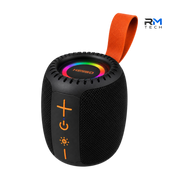 Kimiso KMS-335 Portable Bluetooth Speaker 8W with RGB LED Lights & IPX5 Water Resistance – Black