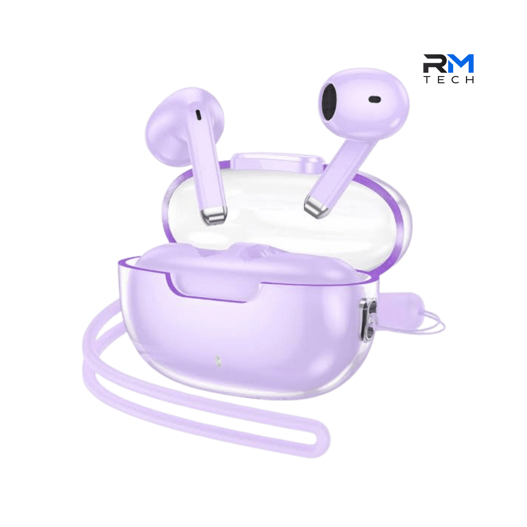 BOROFONE BW46 Ice Flake True Wireless Bluetooth Earbuds – Purple Crystal