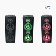 Muse M-1990 DJ Party Box Speaker – 1000W Bluetooth Portable Speaker with LED Lights, CD Player & USB