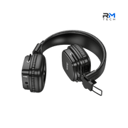HOCO W56 Wireless Bluetooth Foldable Headphones – Bluetooth 5.3 – 28+ Hours Playtime – Black