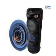 SING-E ZQS8301 Portable Bluetooth Party Speaker – Triple 8" Drivers, Wireless Microphone & RGB LED Lights