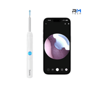 HOCO HP65 Visual Smart Ear Cleaner with HD Camera, Wi-Fi & App – 6 LED Lights – White