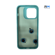 Silicone Camera Lens Protection Case for iPhone 15 Pro Max – Shockproof Soft Touch Cover (Blue)