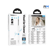 HOCO HP65 Visual Smart Ear Cleaner with HD Camera, Wi-Fi & App – 6 LED Lights – White