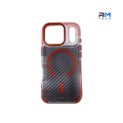Carbon Fiber MagSafe Case for iPhone 17 Pro – Transparent Shockproof Magnetic Cover