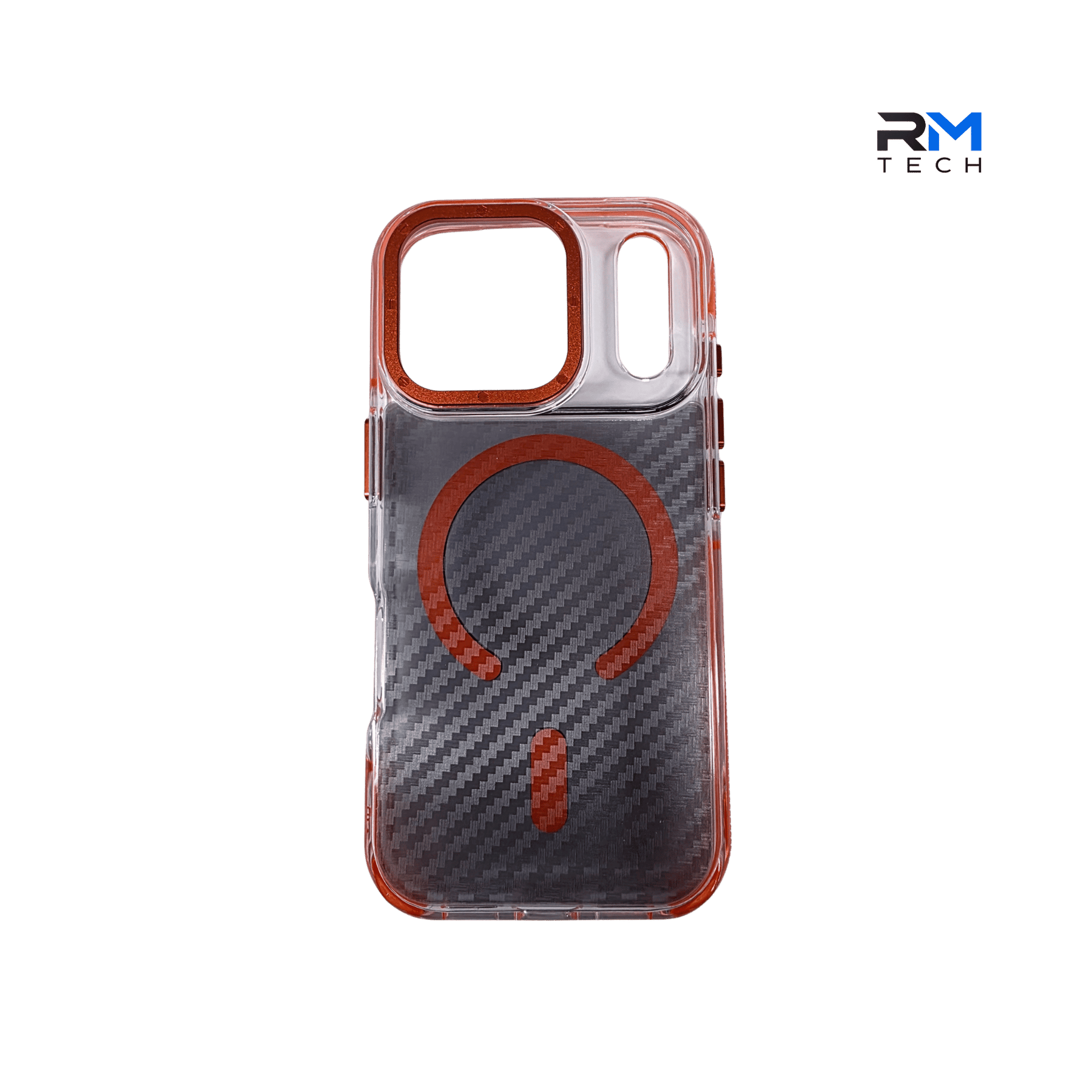 Carbon Fiber MagSafe Case for iPhone 17 Pro – Transparent Shockproof Magnetic Cover