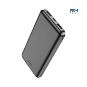 HOCO J100 High-ranking Ultra-Thin Power Bank – 10000mAh – Black