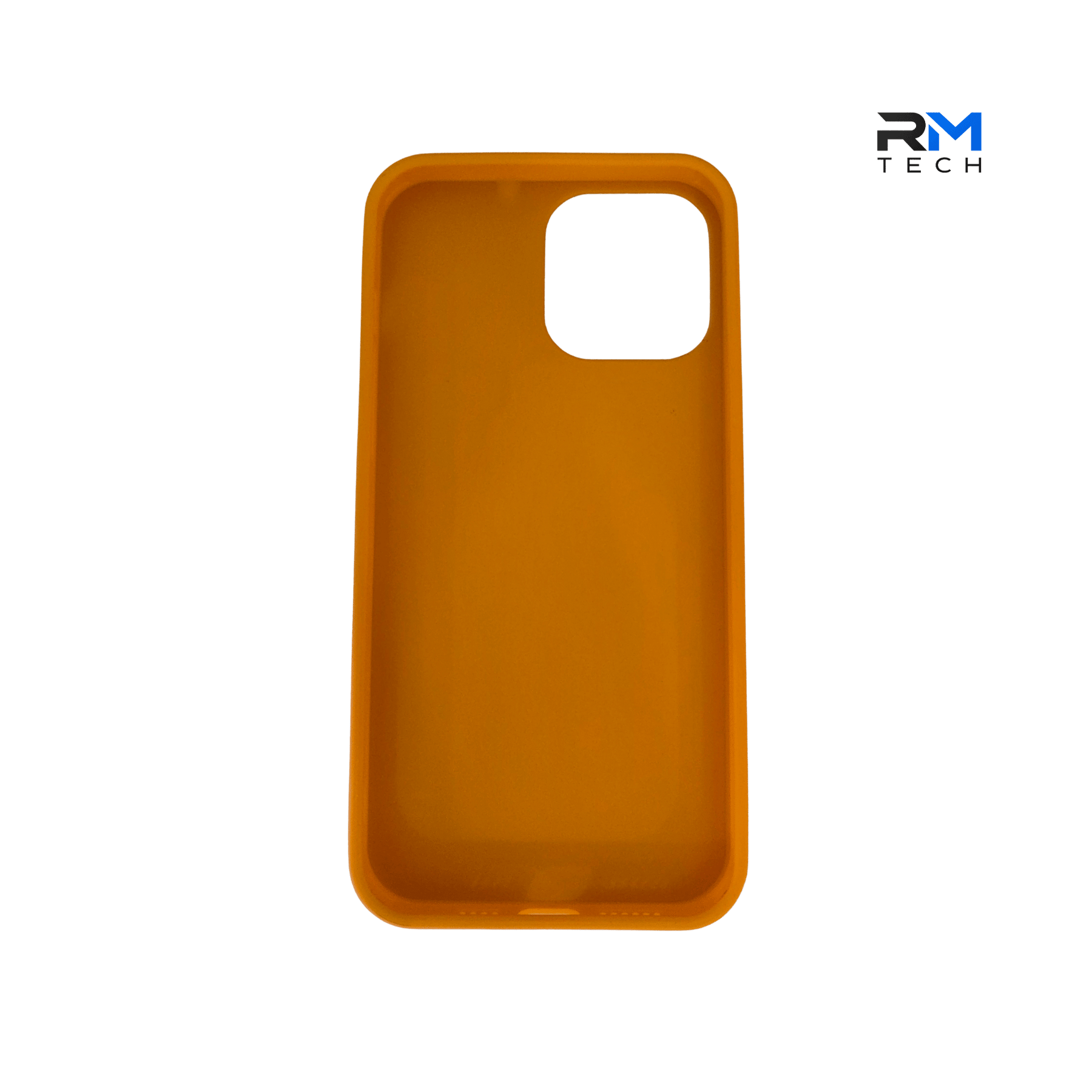Glossy Silicone Case for iPhone 13 Pro Max – Premium Protective Phone Cover (Orange)