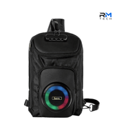 HOCO HC42 Portable Bluetooth Speaker Backpack – 8W Wireless Speaker with 6L Storage, Bluetooth 5.4, FM Radio – Black