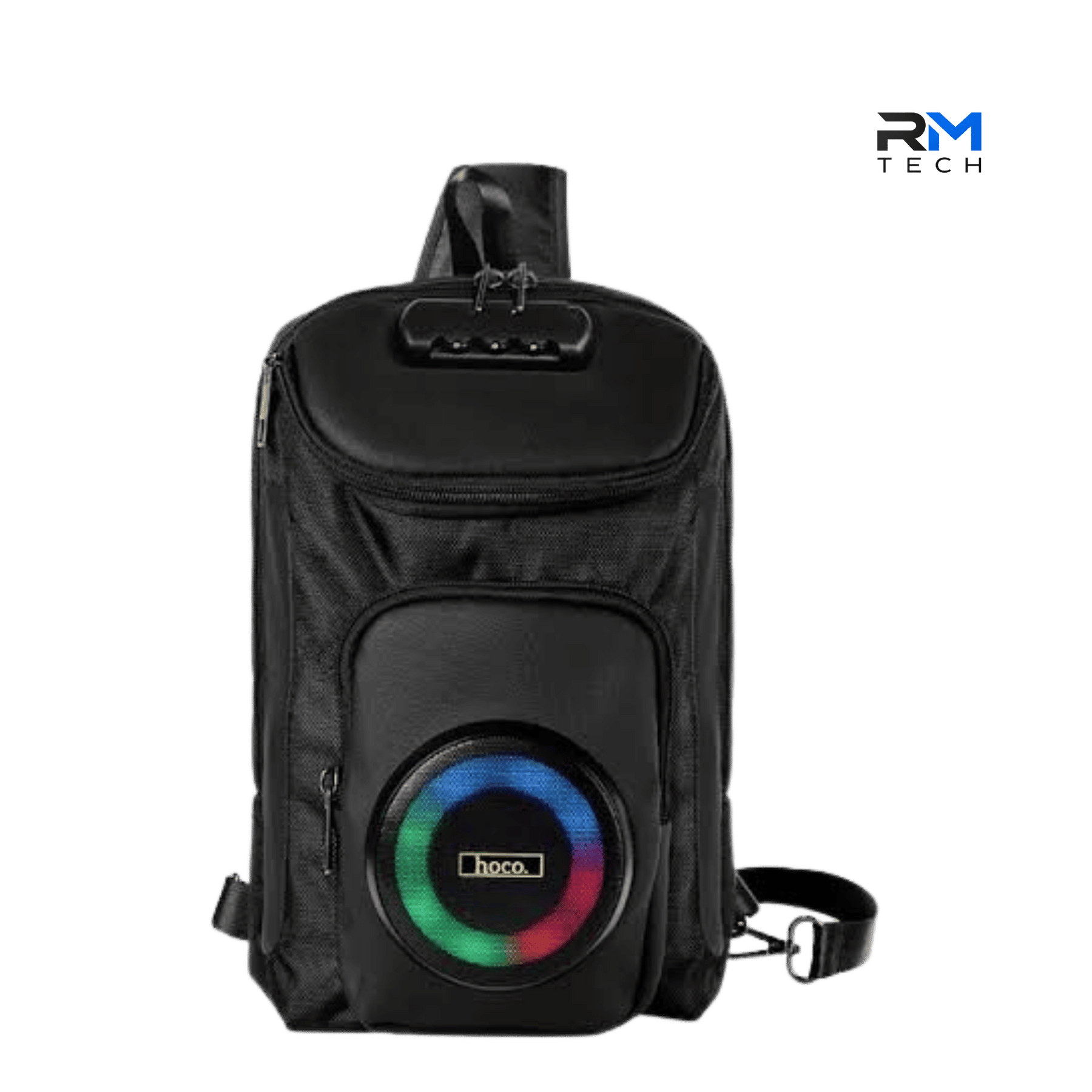 HOCO HC42 Portable Bluetooth Speaker Backpack – 8W Wireless Speaker with 6L Storage, Bluetooth 5.4, FM Radio – Black