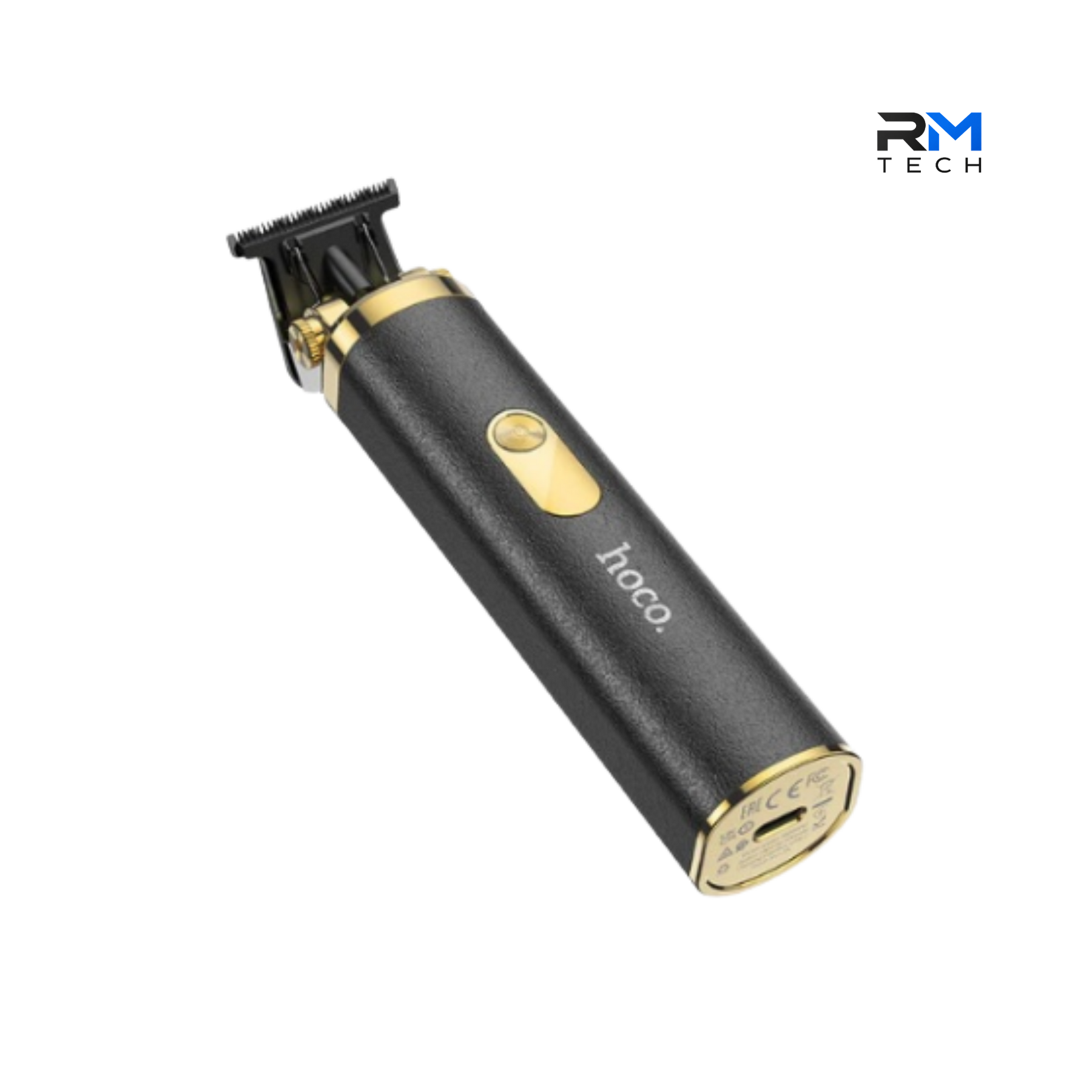 HOCO HP22 Professional Cordless Hair Clipper & Beard Trimmer – Adjustable T-Blade – USB Rechargeable – Black & Gold