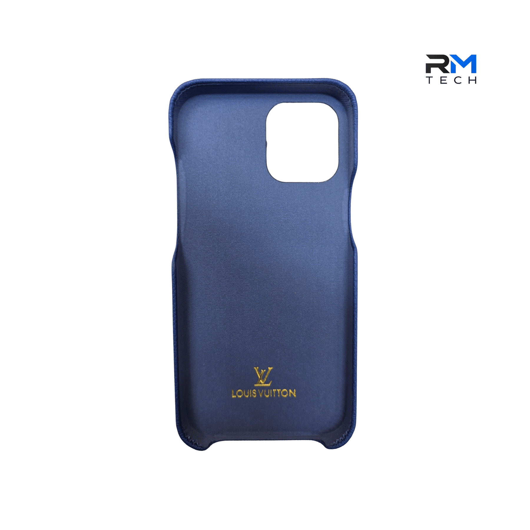 Luxury Leather Card Holder Case for iPhone 13 Pro Max – Premium Protective Wallet Cover (Blue)