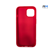 Red Silicone Protective Case for iPhone 15 – Soft Touch Shockproof Cover