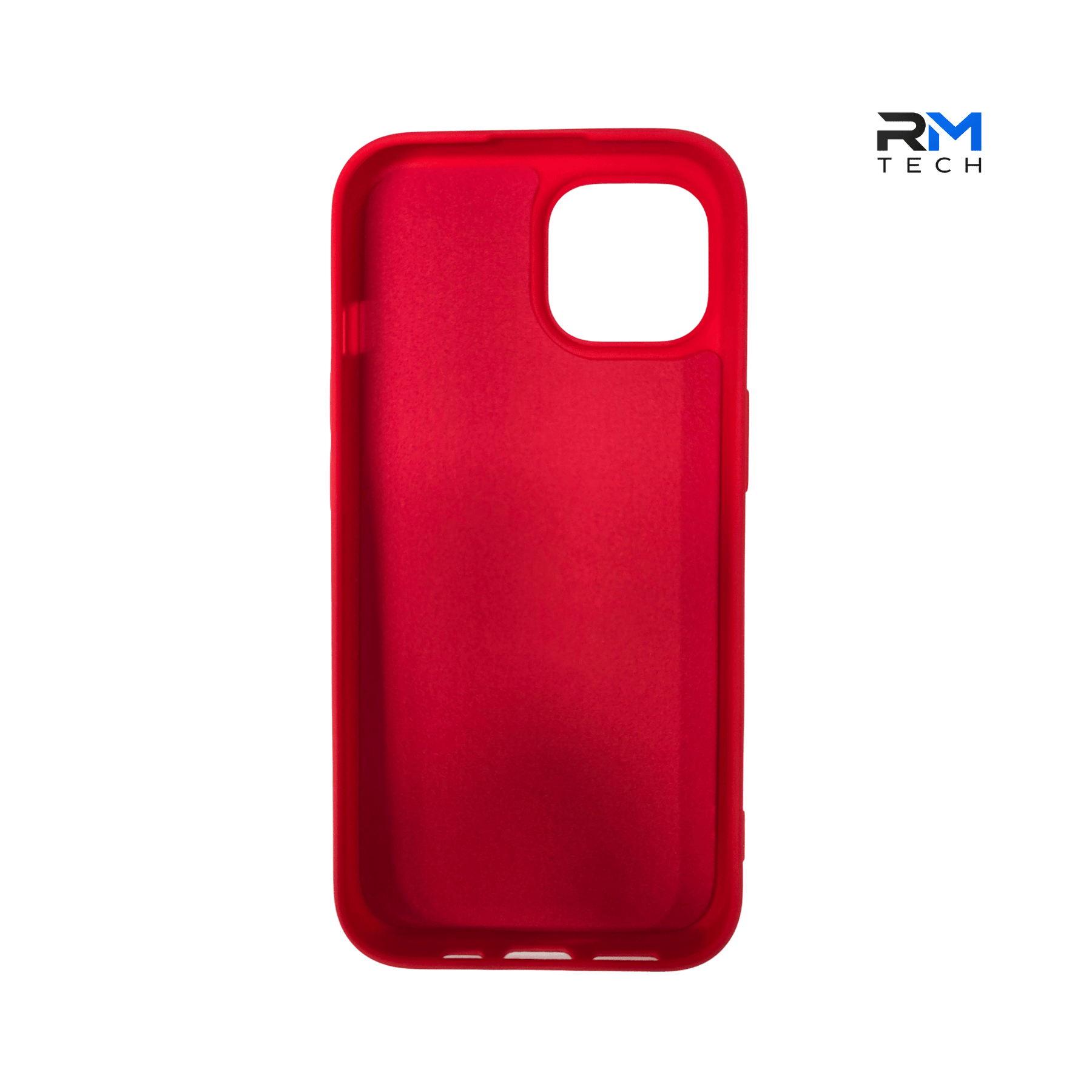 Red Silicone Protective Case for iPhone 15 – Soft Touch Shockproof Cover