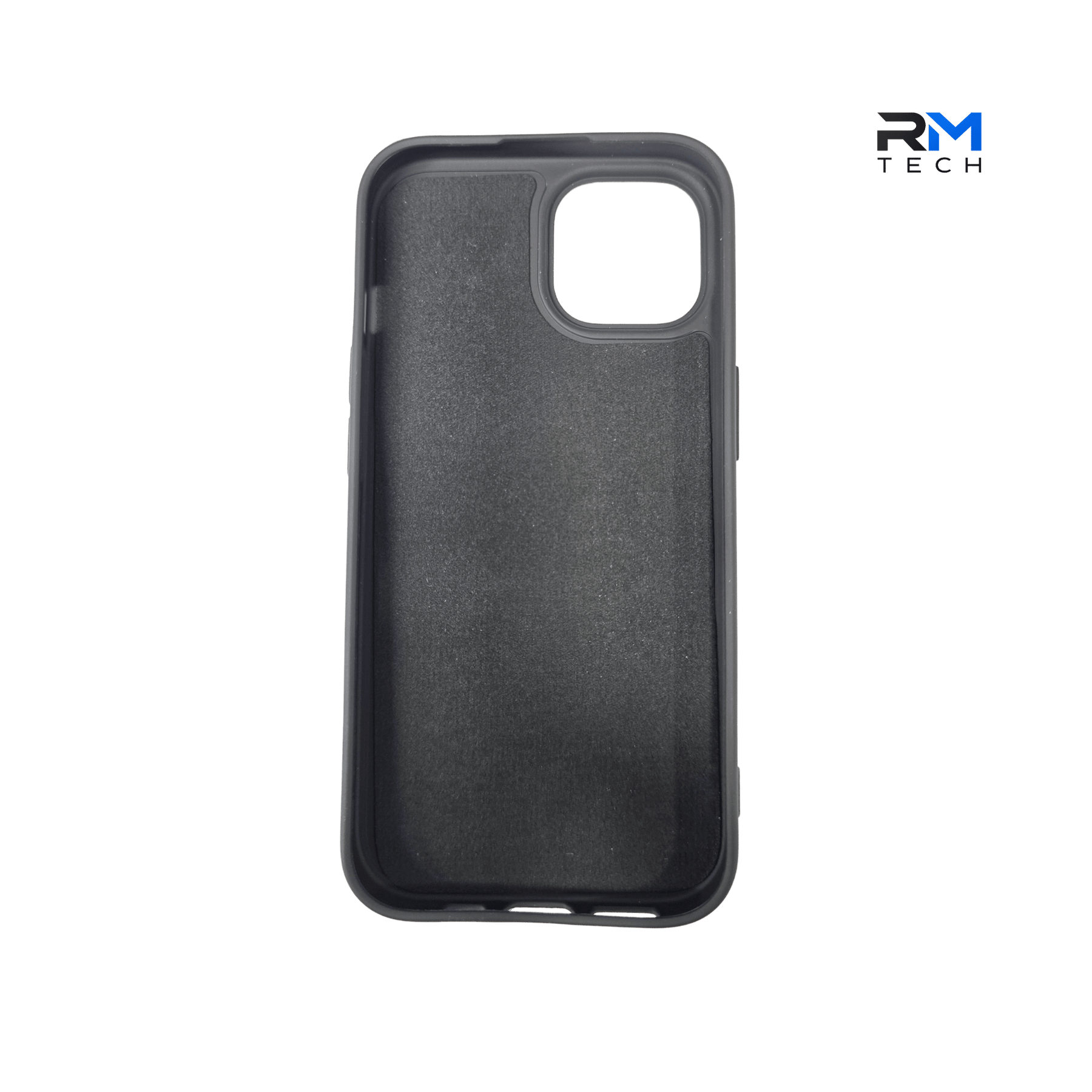 Black Silicone Protective Case for iPhone 15 – Soft Touch Shockproof Cover