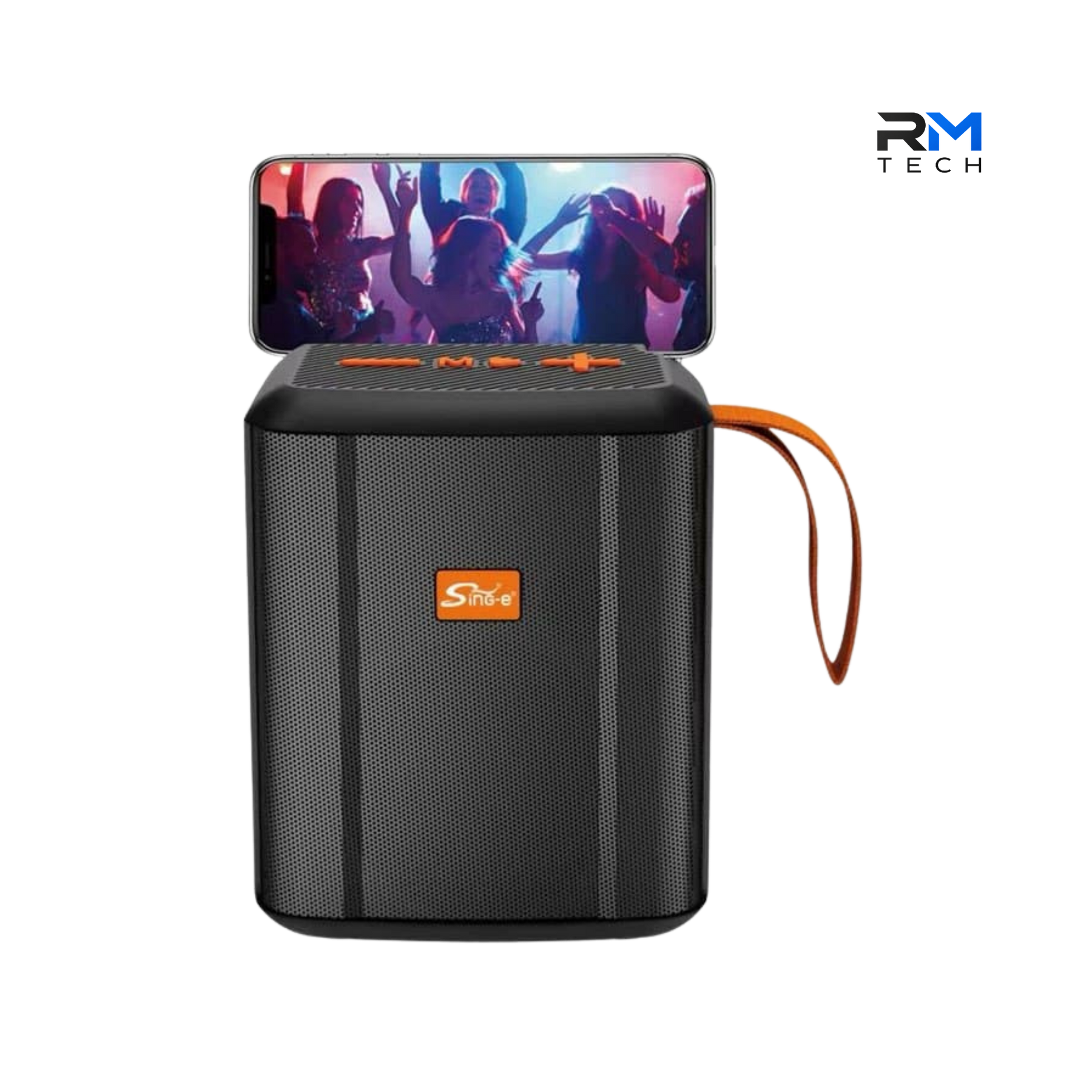 SING-E ZQS-820 Portable Bluetooth Speaker 12W with Mobile Phone Stand – Black