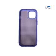 Purple Silicone Protective Case for iPhone 15 – Soft Touch Shockproof Cover