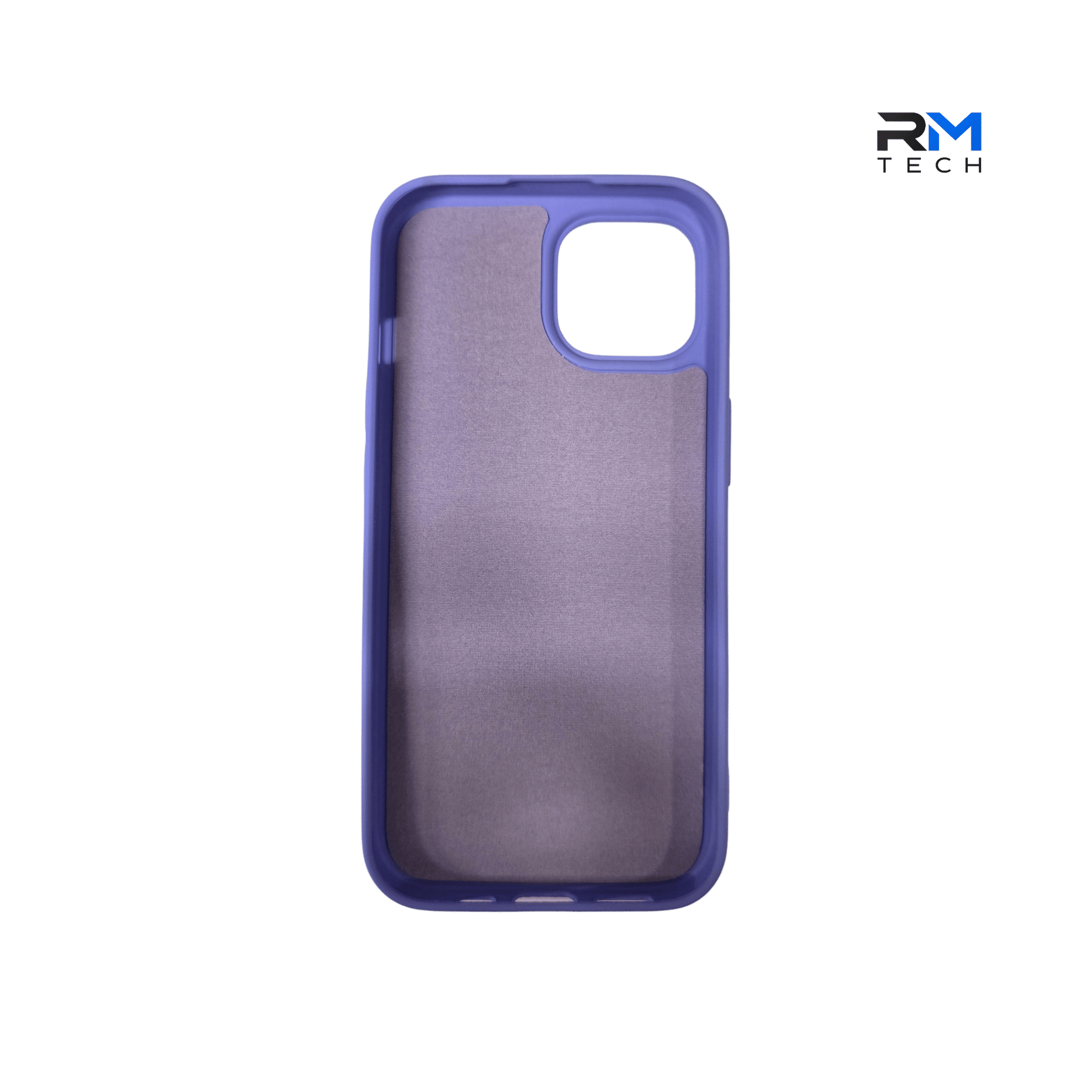 Purple Silicone Protective Case for iPhone 15 – Soft Touch Shockproof Cover