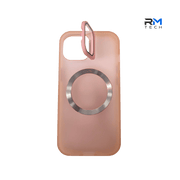 Luxury Frosted MagSafe Case with Metal Camera Stand for iPhone 15