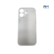 Frosted White Silicone Case for iPhone 17 – Slim Shockproof Protective Cover