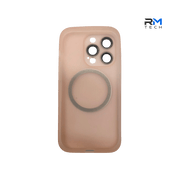 MagSafe Silicone Case for iPhone 14 Pro – Soft Touch Magnetic Protective Cover (Nude Pink)