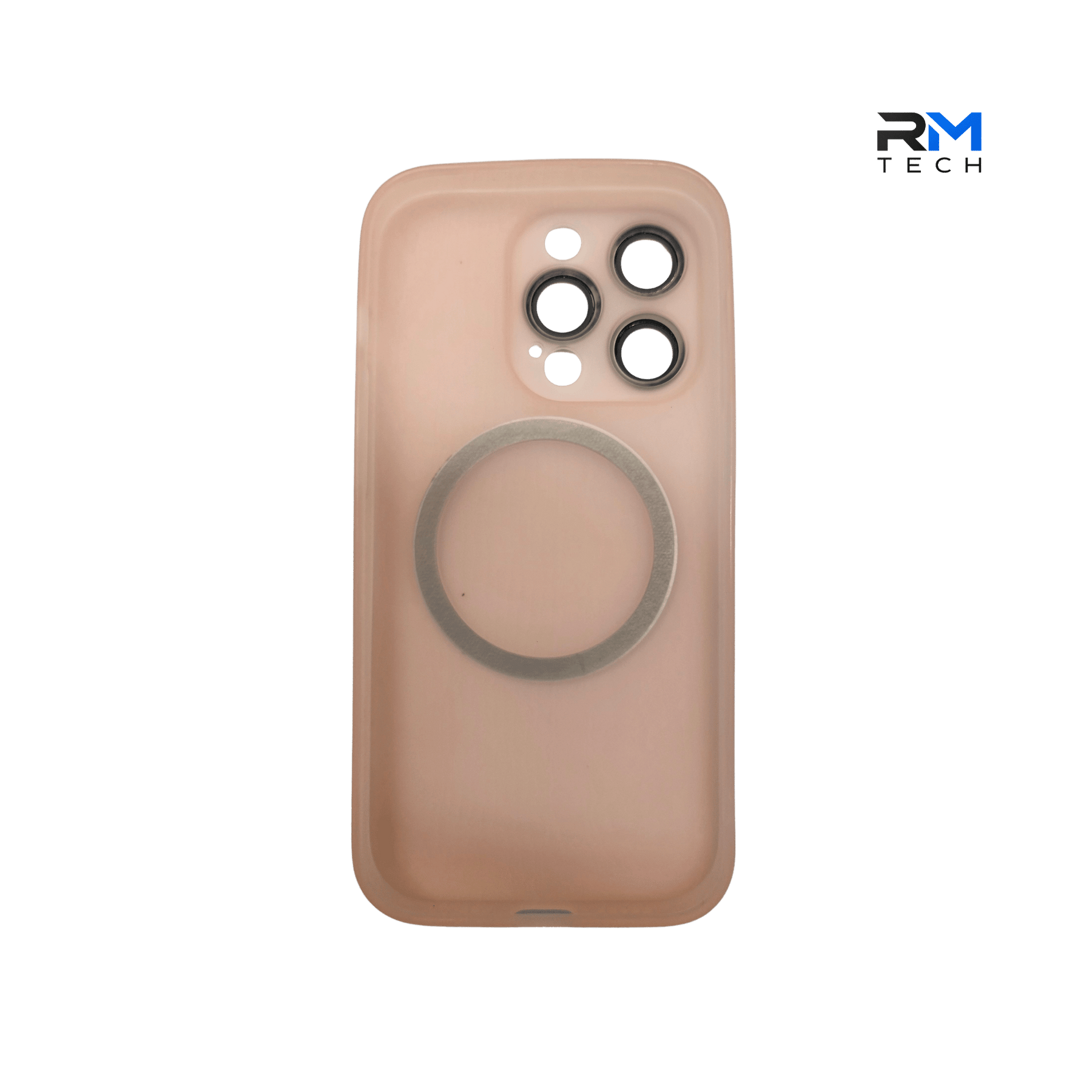 MagSafe Silicone Case for iPhone 14 Pro – Soft Touch Magnetic Protective Cover (Nude Pink)