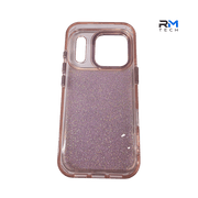 Glitter Sparkle Protective Case for iPhone 17 Pro – Luxury Shockproof Cover (Rose Gold)