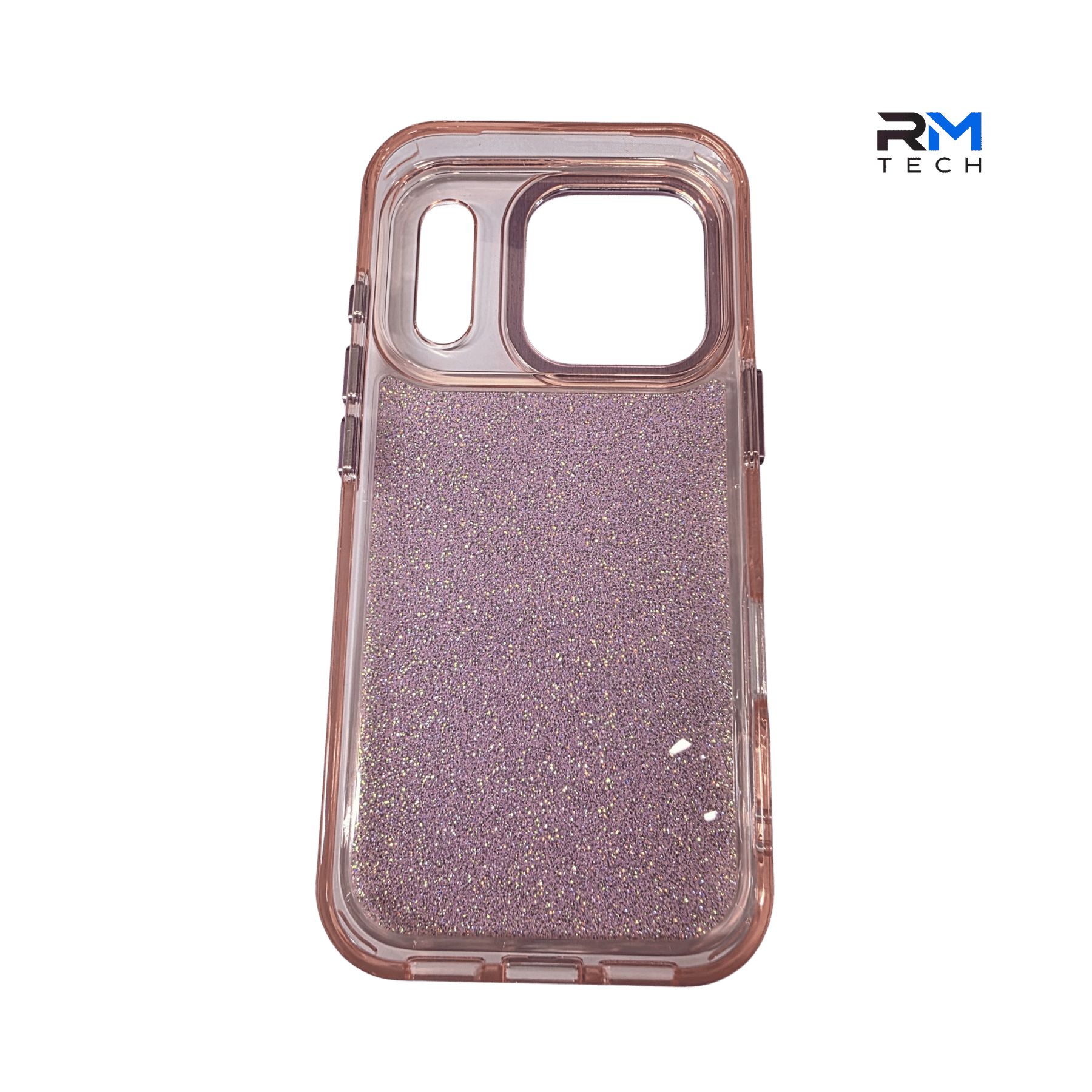 Glitter Sparkle Protective Case for iPhone 17 Pro – Luxury Shockproof Cover (Rose Gold)