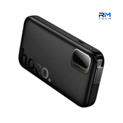 HOCO Q51 Key 10000mAh Power Bank with Built-in USB-C Cable & PD 20W Fast Charging – Black