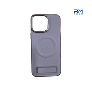 Santa Barbara Magnetic Leather Case with Stand for iPhone 16 Pro Max – Premium Shockproof Protective Cover