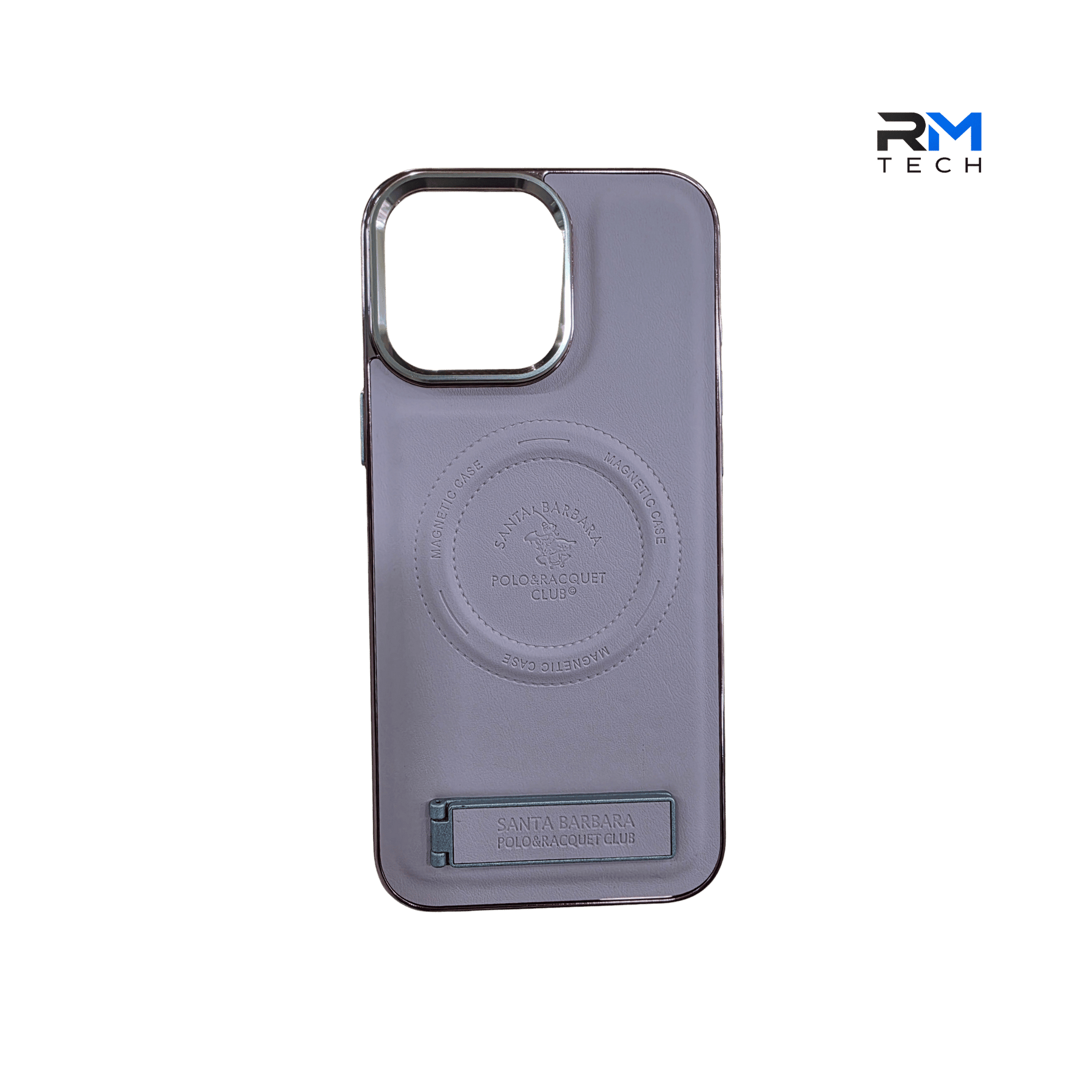 Santa Barbara Magnetic Leather Case with Stand for iPhone 16 Pro Max – Premium Shockproof Protective Cover
