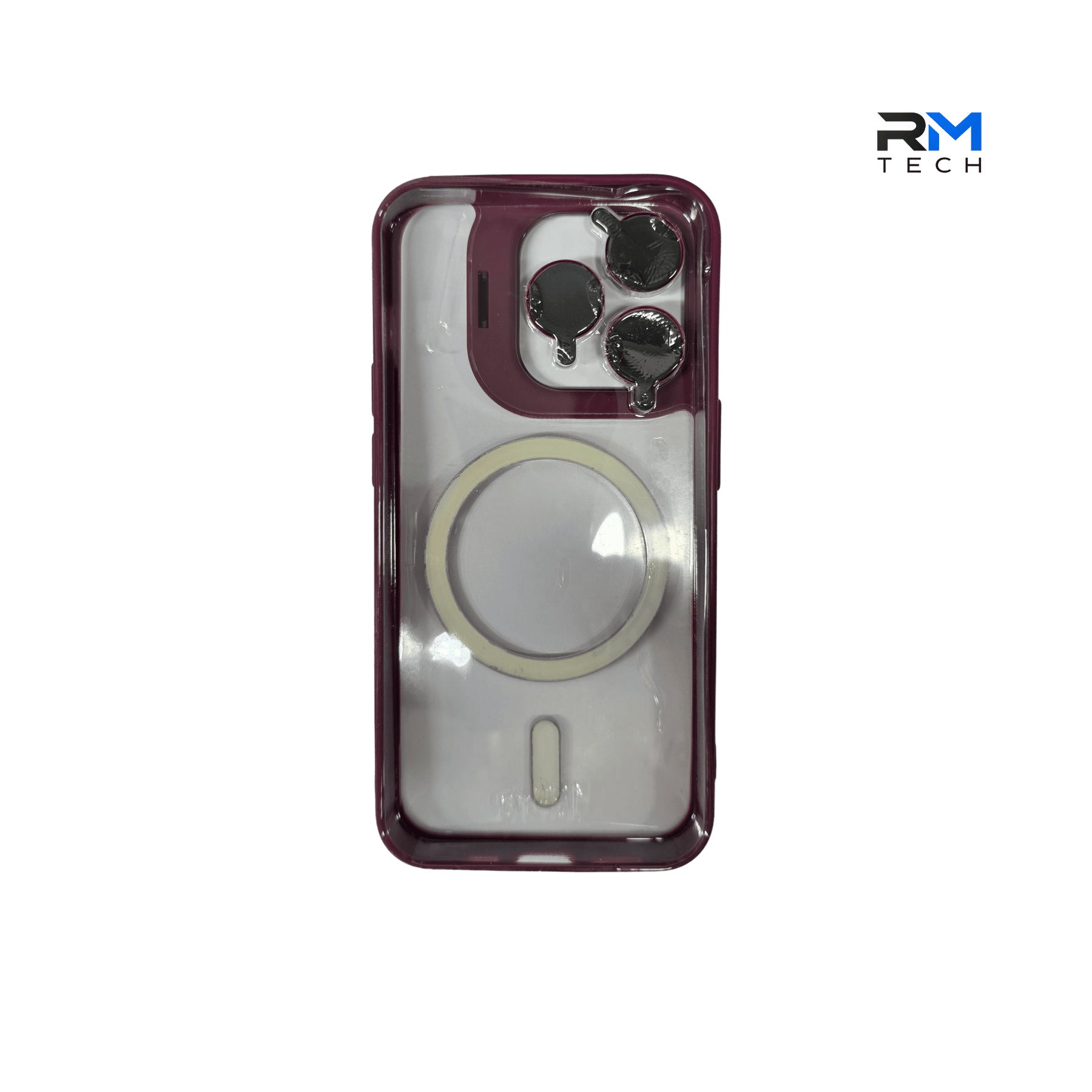 MagSafe Clear Shockproof Case for iPhone 15 Pro – Green Camera Guard & Magnetic Charging Cover