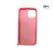 Silicone Suction Grip Case for iPhone 13 & iPhone 14 – Pink Protective Cover
