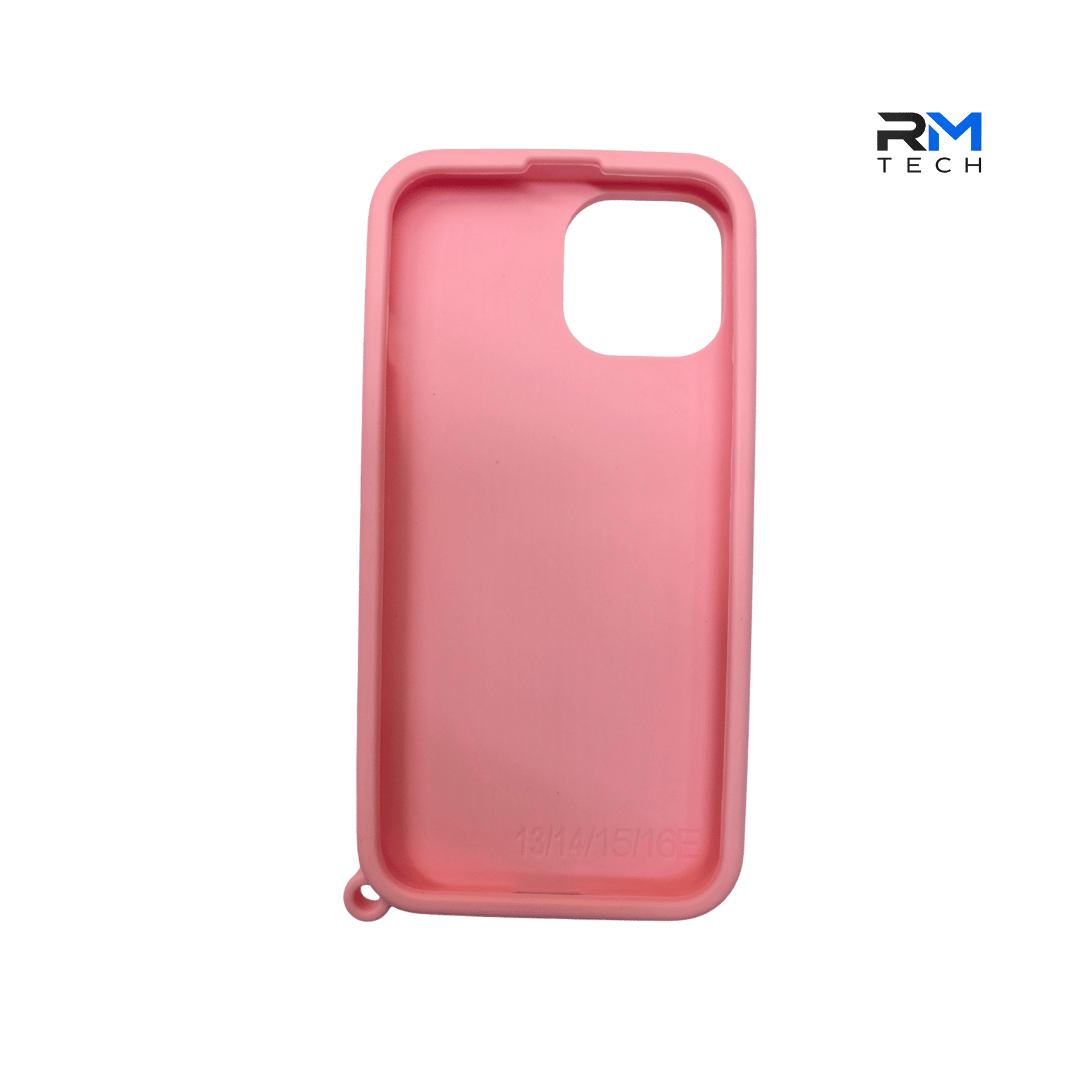 Silicone Suction Grip Case for iPhone 13 & iPhone 14 – Pink Protective Cover