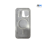 Crystal Clear MagSafe Case for iPhone 15 Pro – Transparent Shockproof Magnetic Cover