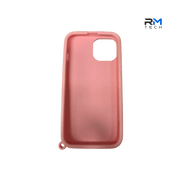 Pink Suction Cup Silicone Case for iPhone 15 Pro – Bubble Grip Shockproof Cover