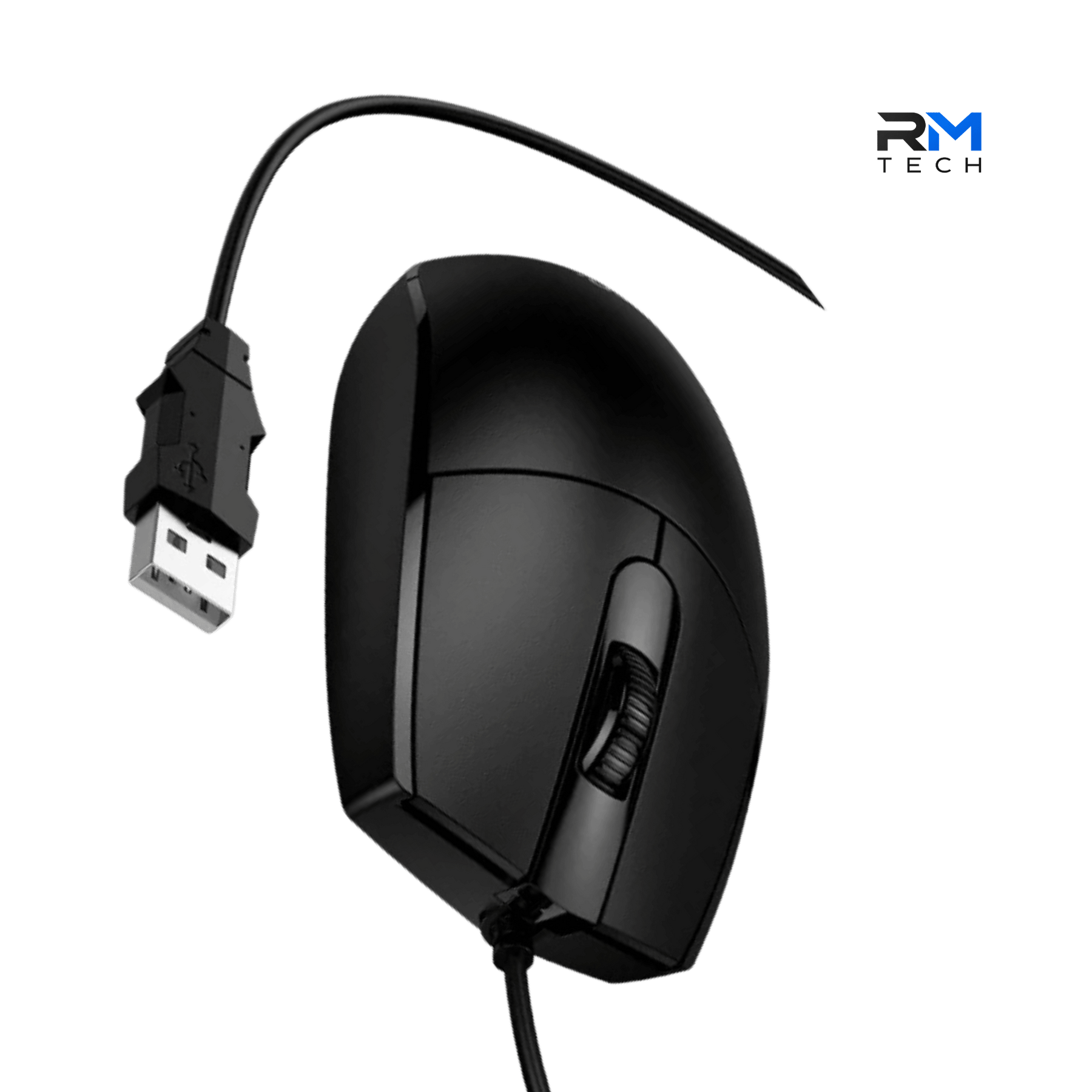HOCO GM50 Comfortable Grip USB Wired Optical Mouse – High Precision – Black